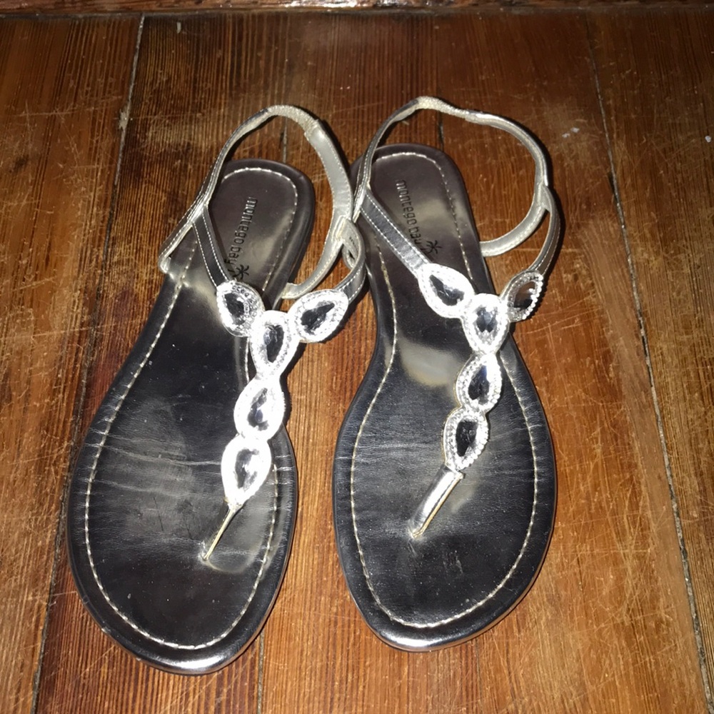 Silver sandals